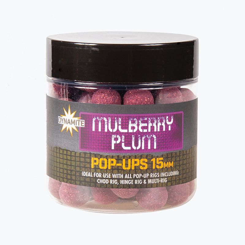 Kulki pływające karpiowe Dynamite Baits Mulberry Plum Pop Up 15mm ciemnofioletowe ADY041014