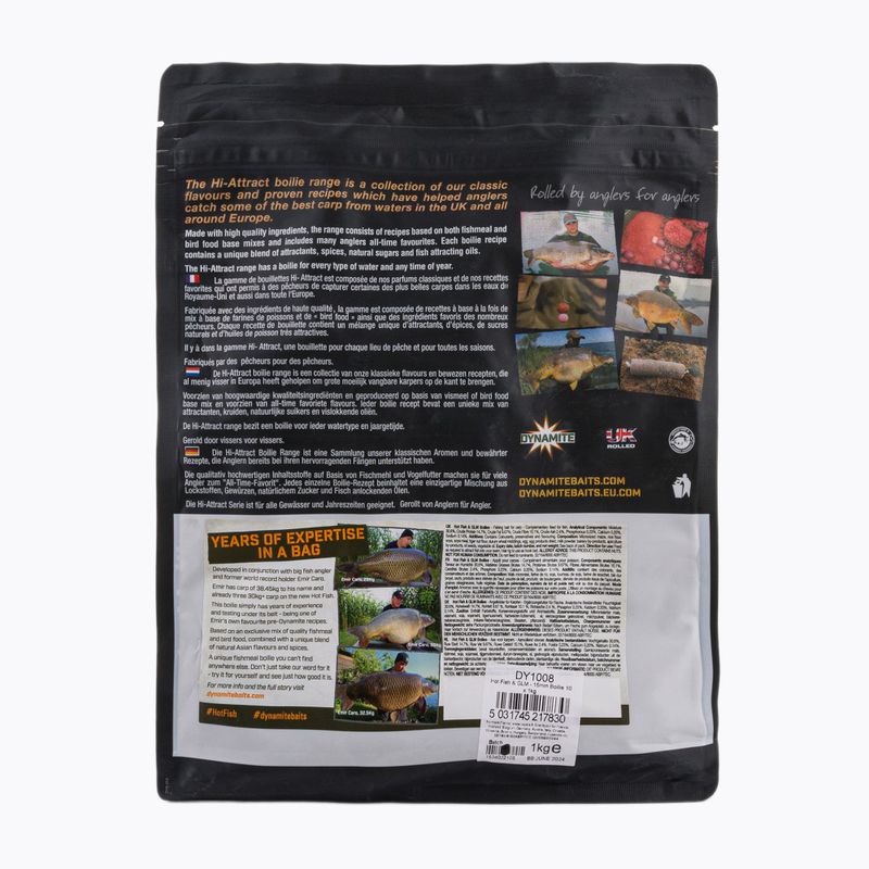 Kulki karpiowe Dynamite Baits Hot Fish & GLM brązowe ADY041008 2