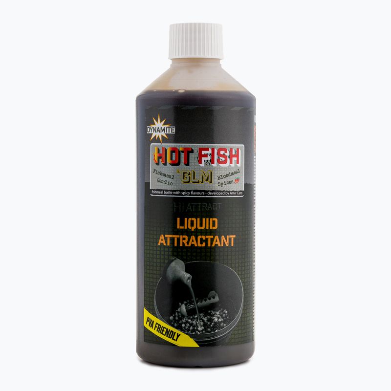 Liquid do przynęt i zanęt Dynamite Baits Hot Fish & GLM Liquid brązowy ADY041016