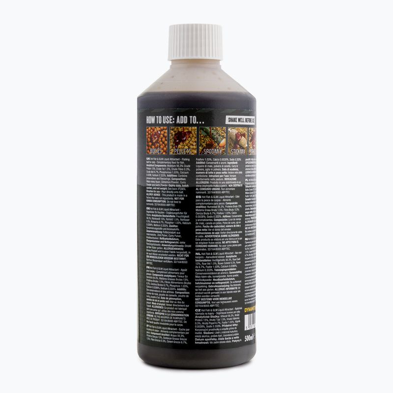 Liquid do przynęt i zanęt Dynamite Baits Hot Fish & GLM Liquid brązowy ADY041016 2
