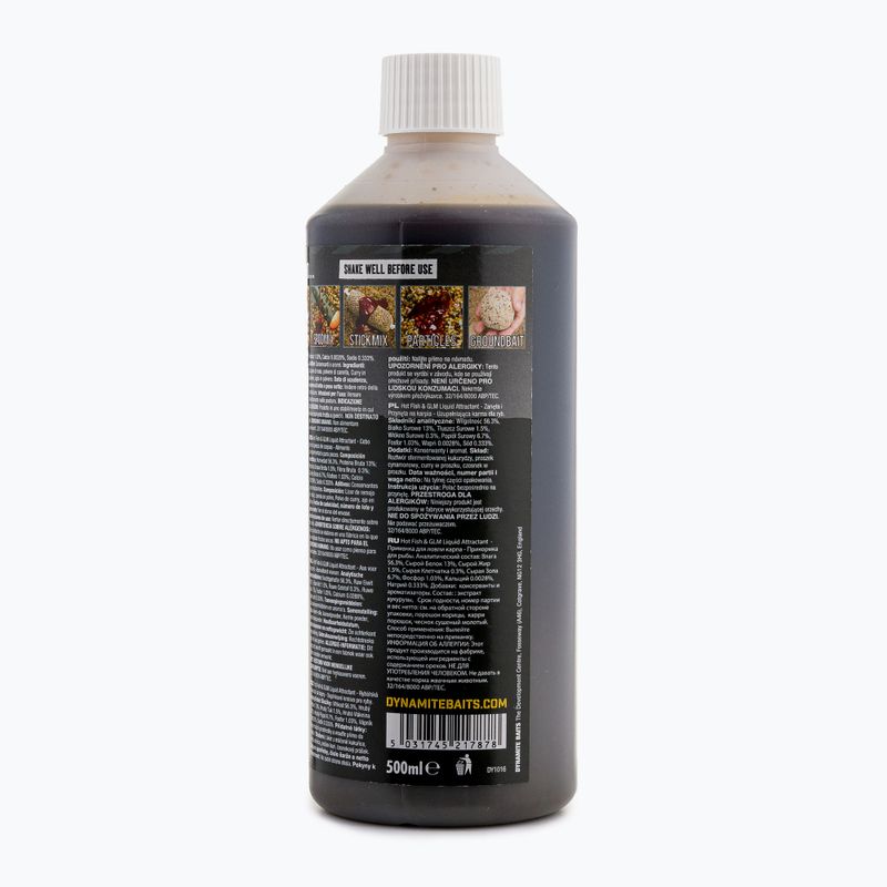 Liquid do przynęt i zanęt Dynamite Baits Hot Fish & GLM Liquid brązowy ADY041016 3