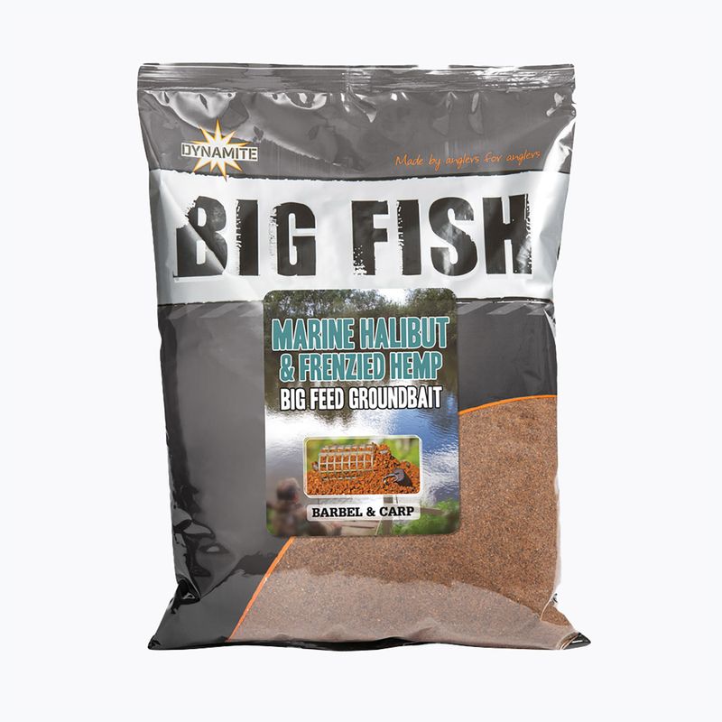 Zanęta do metody Dynamite Baits Big Fish Marine Halibut Hemp 1.8kg brązowa ADY751470