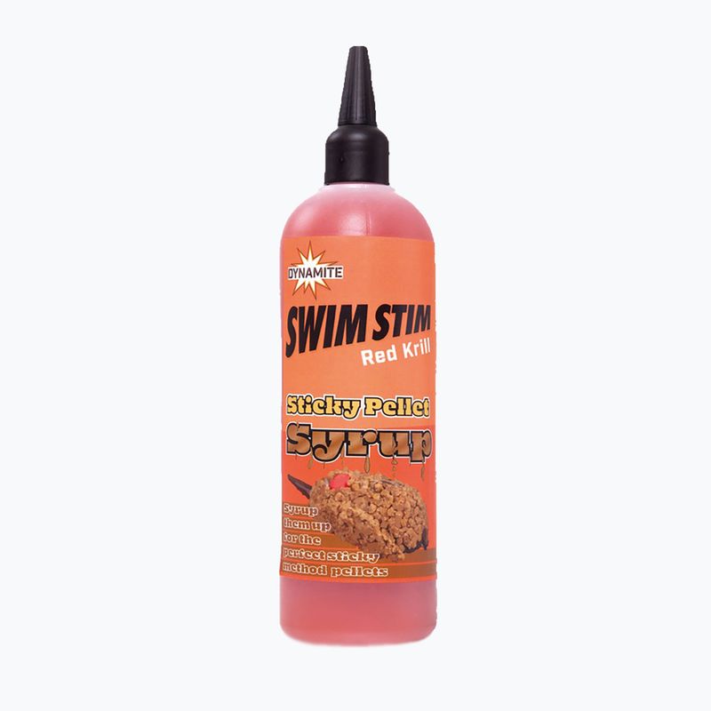 Zalewa do przynęt i zanęt Dynamite Baits Sticky Pellet Syrup Krill pomarańczowa ADY041497