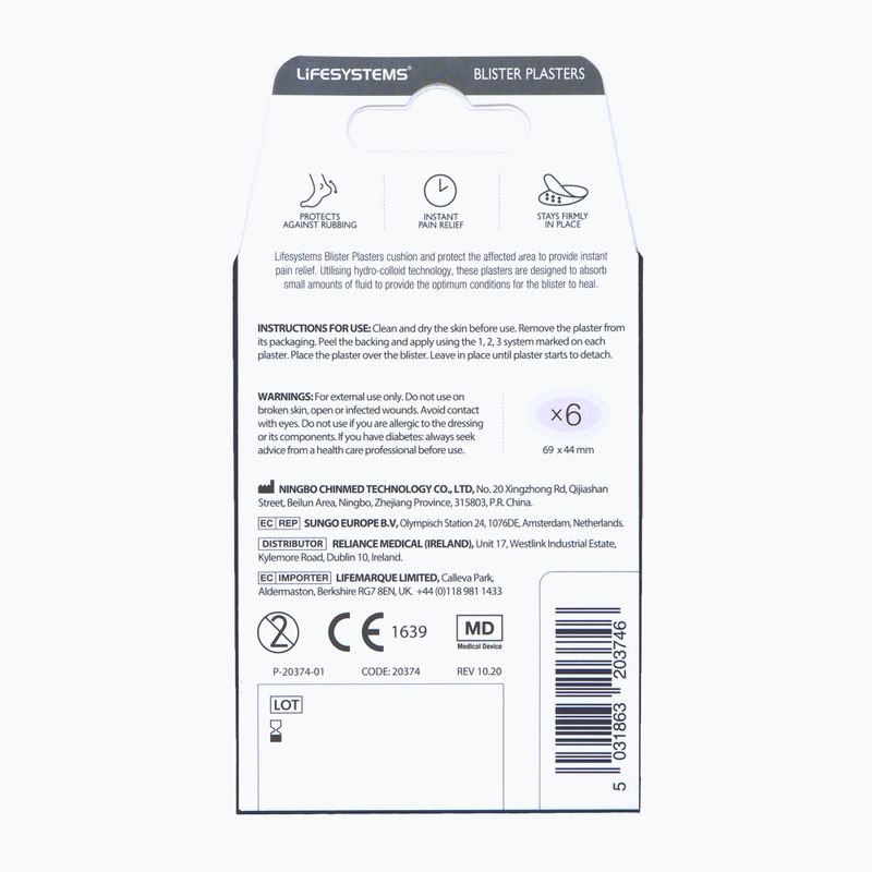 Plastry Lifesystems Blister Plasters 6-pack 2