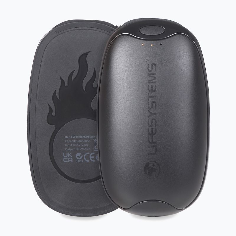 Podgrzewacz do rąk Lifesystems Rechargeable Dual Palm Handwarmer USB & USB C black 2