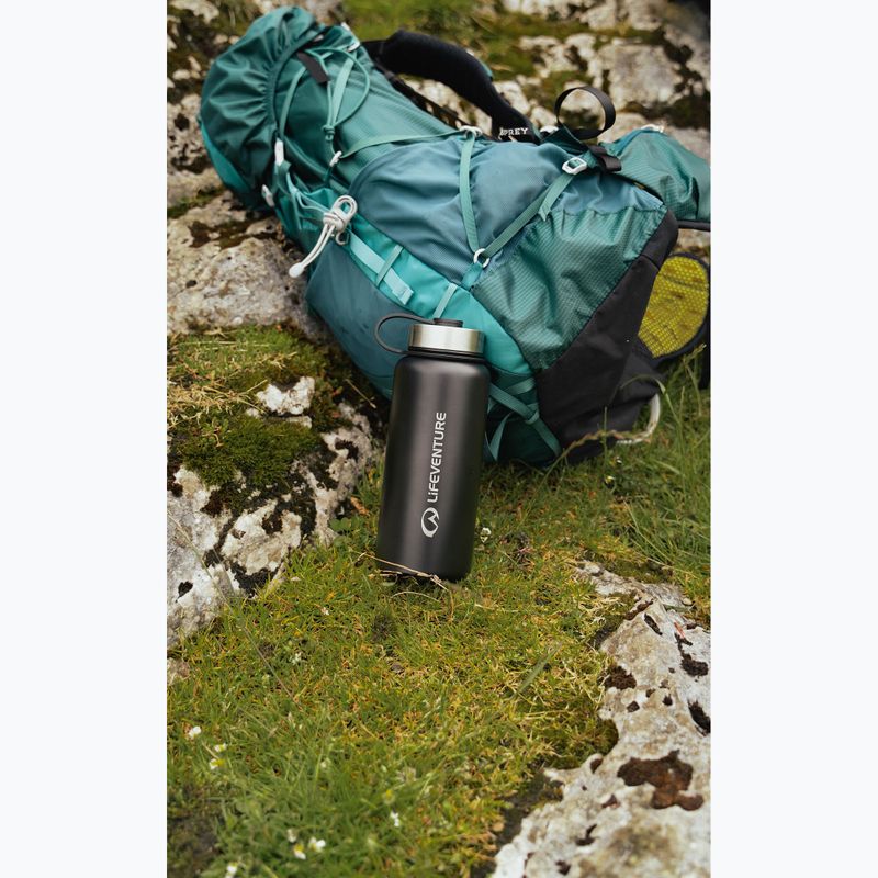 Butelka termiczna Lifeventure Stainless Steel Flask 1000 ml black 3