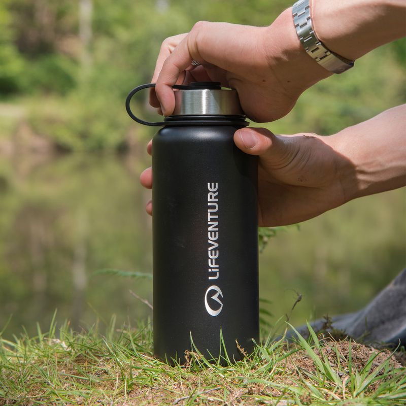 Butelka termiczna Lifeventure Stainless Steel Flask 1000 ml black 4