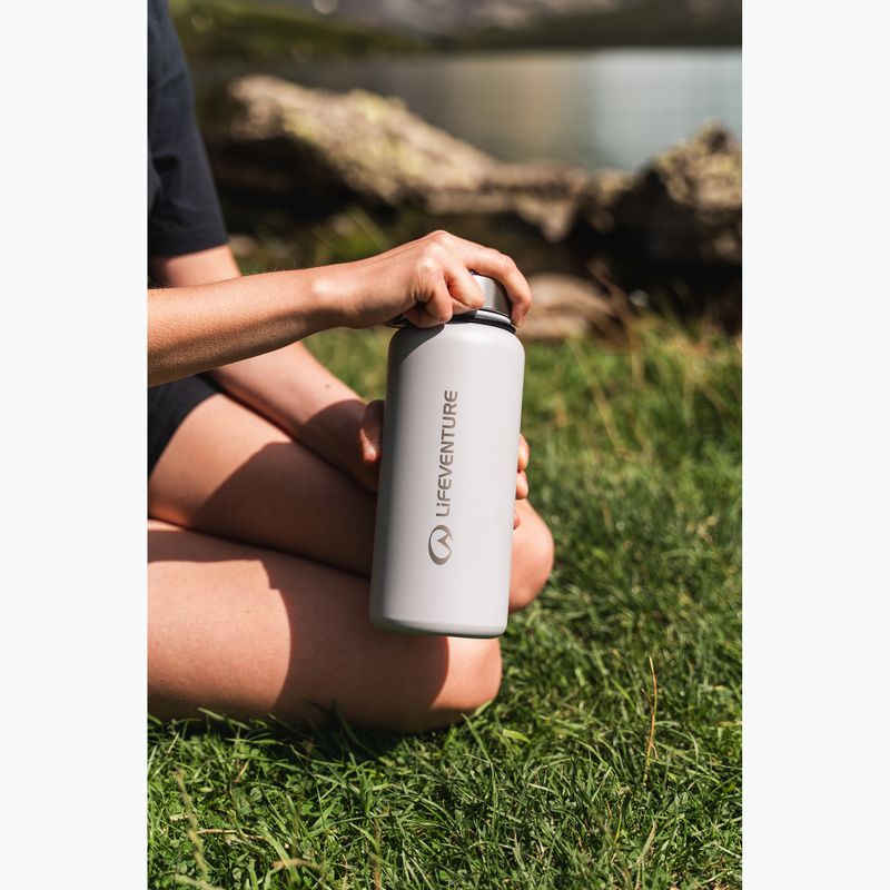Butelka termiczna Lifeventure Stainless Steel Flask 1000 ml light grey 3