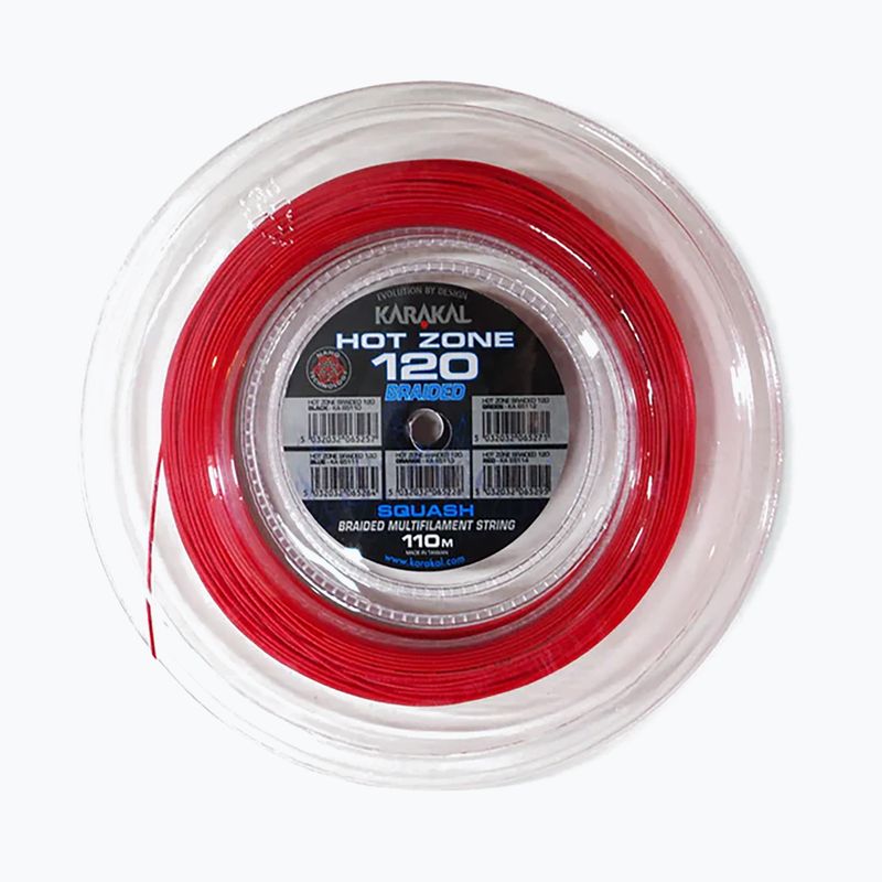 Naciąg do squasha Karakal Hot Zone Braided 120 11 m red 3