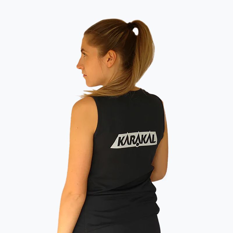 Koszulka do squasha damska Karakal Pro Tour Vest black/gray 2