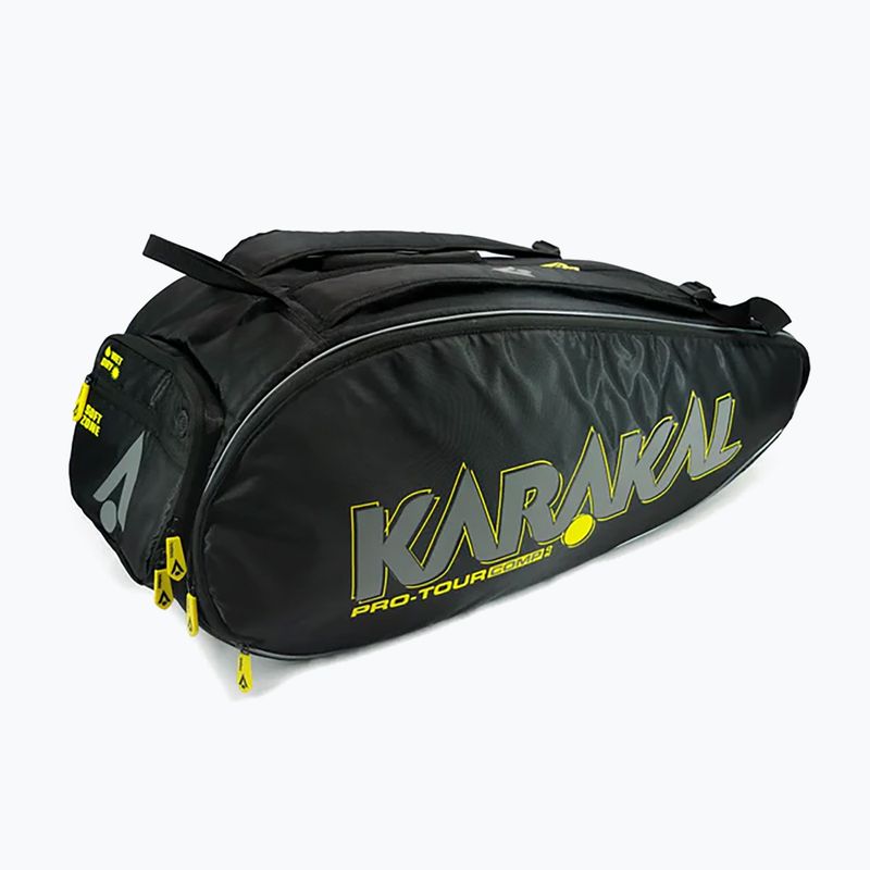 Torba do squasha Karakal Pro Tour Comp 2.0 black/yellow 2