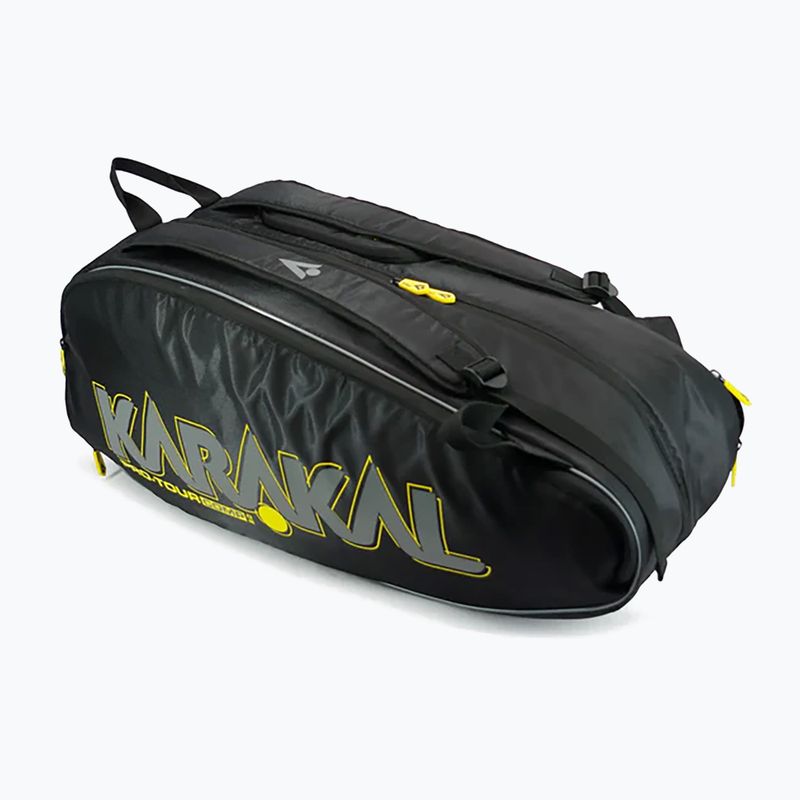 Torba do squasha Karakal Pro Tour Comp 2.0 black/yellow 3