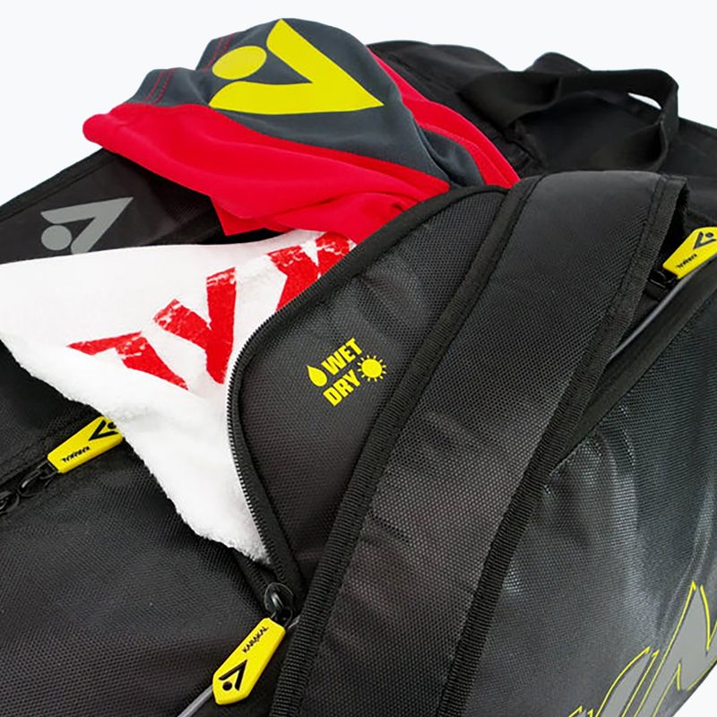 Torba do squasha Karakal Pro Tour Comp 2.0 black/yellow 7
