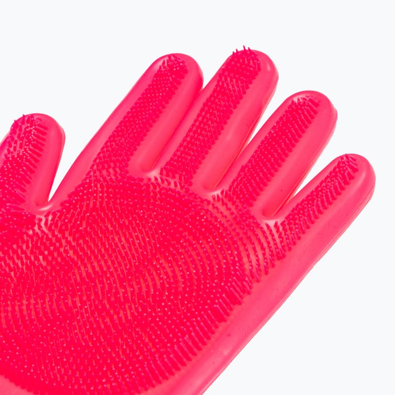 Rękawice do czyszczenia rowerów Muc-Off Deep Scrubber Gloves pink 5