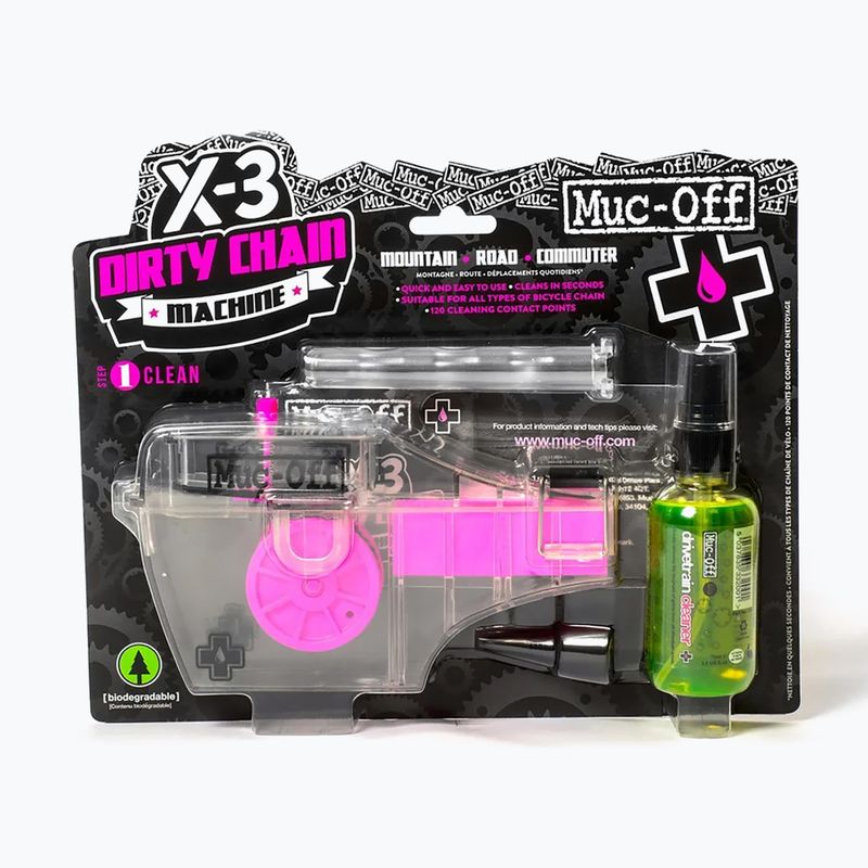 Zestaw do czyszczenia łańcucha Muc-Off X3 Chain Cleaning Device Kit