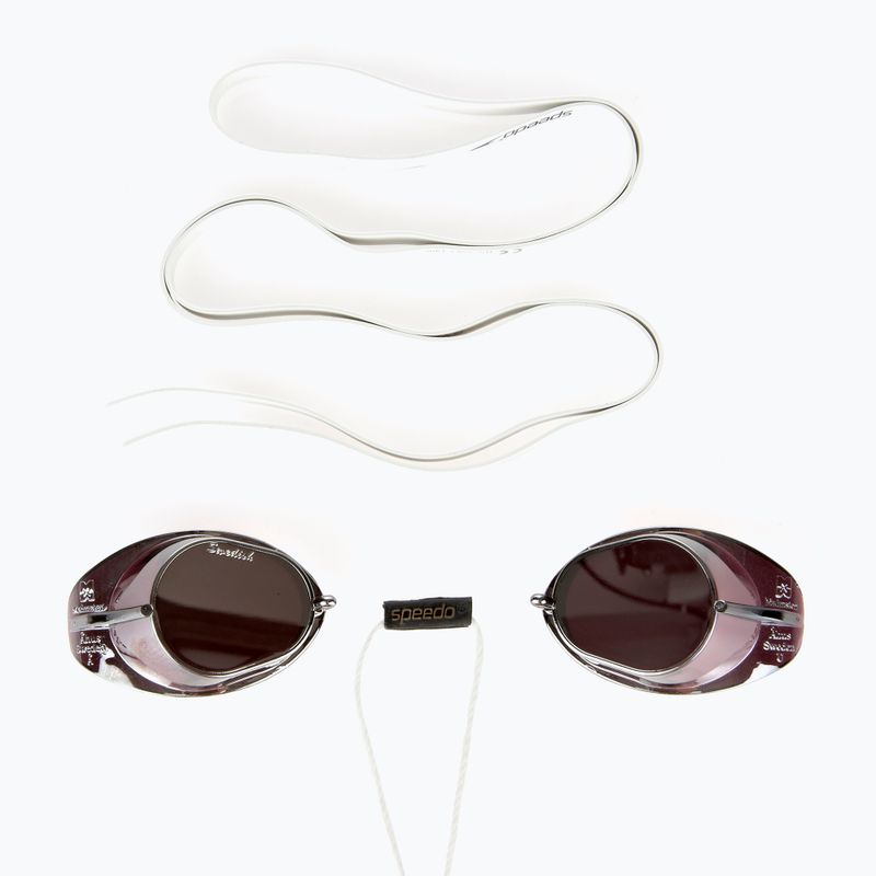 Okulary do pływania Speedo Swedish Mirror white/chrome