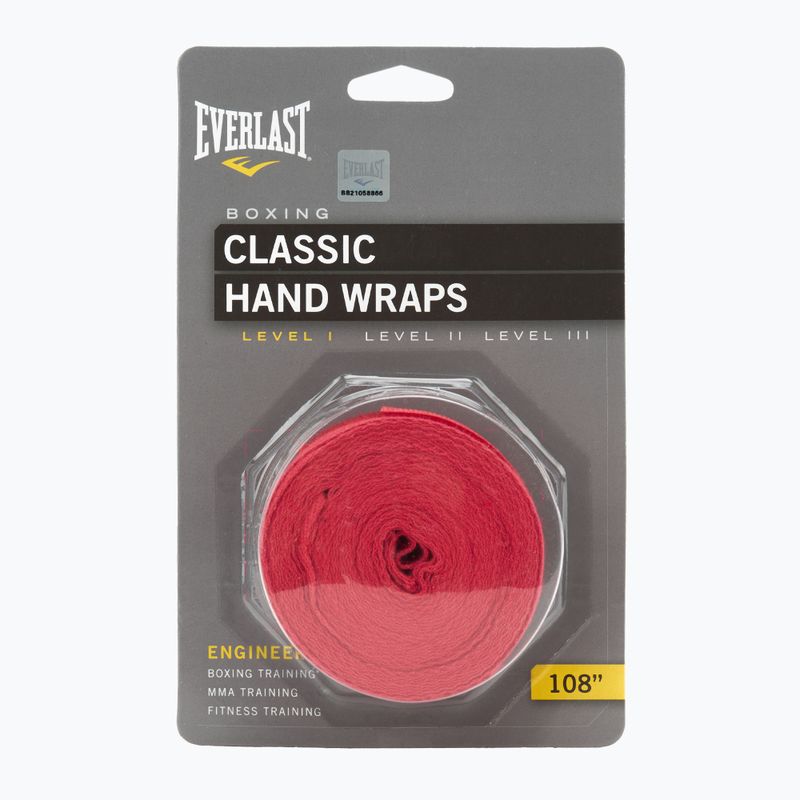 Bandaże bokserskie Everlast 275 cm red