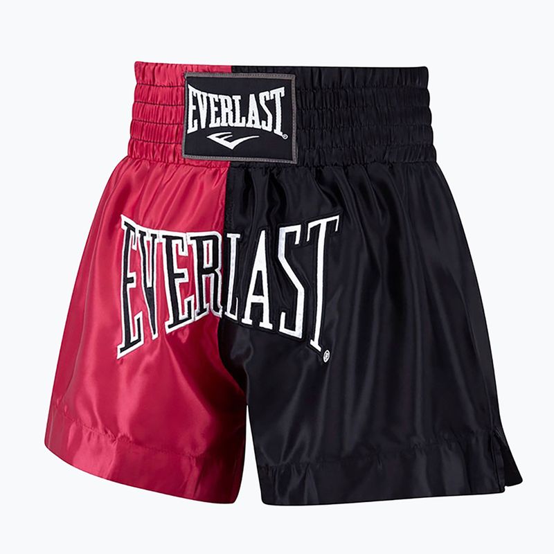 Spodenki treningowe męskie Everlast Muay Thai czarno-czerwone EMT7