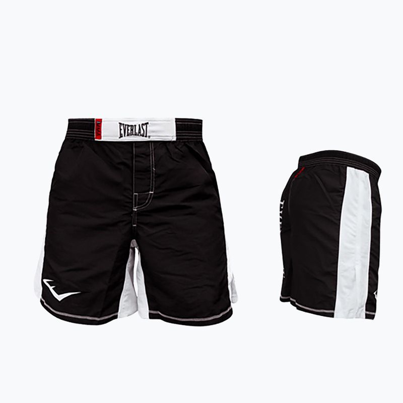 Spodenki treningowe męskie Everlast MMA czarno-białe MMA8 4