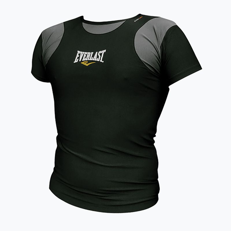 Rashguard męski Everlast krótki rękaw czarno-szary 4429