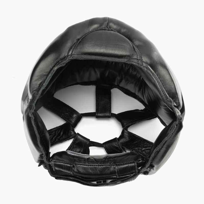 Kask bokserski męski Everlast Skórzany z ochroną policzków i podbródka czarny 6
