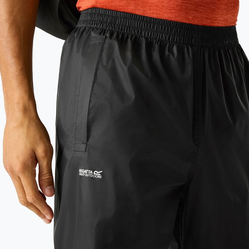 Spodnie z membrana męskie REGATTA Pack It Overtrousers black 5