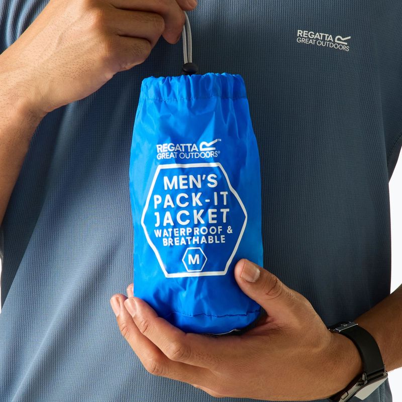 Kurtka przeciwdeszczowa męska REGATTA Pack-It III oxford blue 6