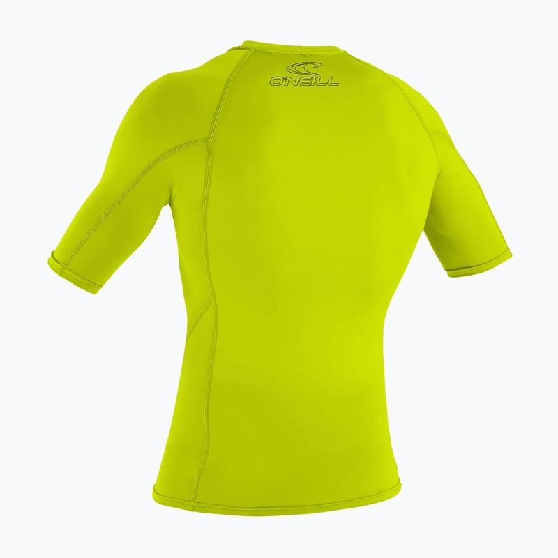 Koszulka do pływania męska O'Neill Basic Skins Rash Guard lime 2