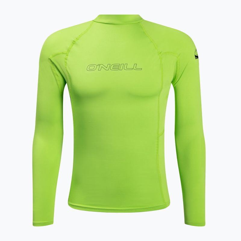 Longsleeve do pływania męski O'Neill Basic Skins Rash Guard lime
