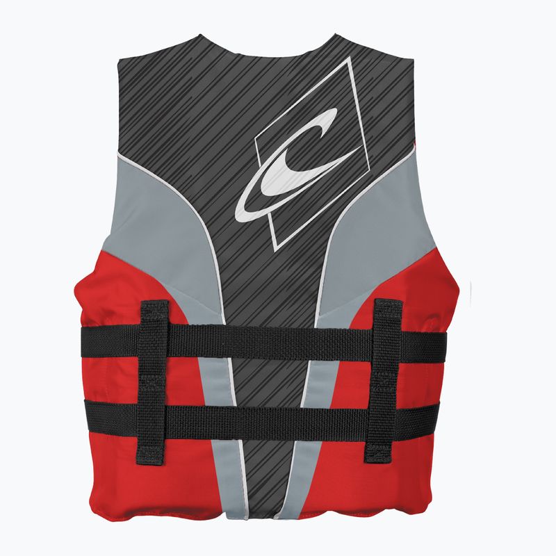 Kamizelka asekuracyjna dziecięca O'Neill Youth Superlite 50N ISO Vest smoke/graphite/red white 2