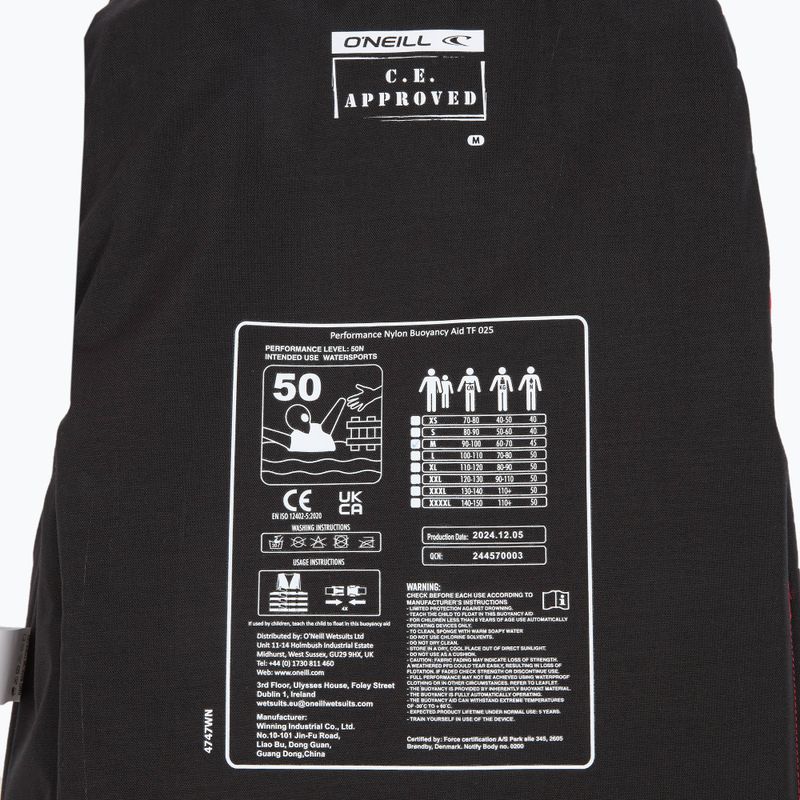 Kamizelka asekuracyjna O'Neill Rental Superlite 50N ISO red 4