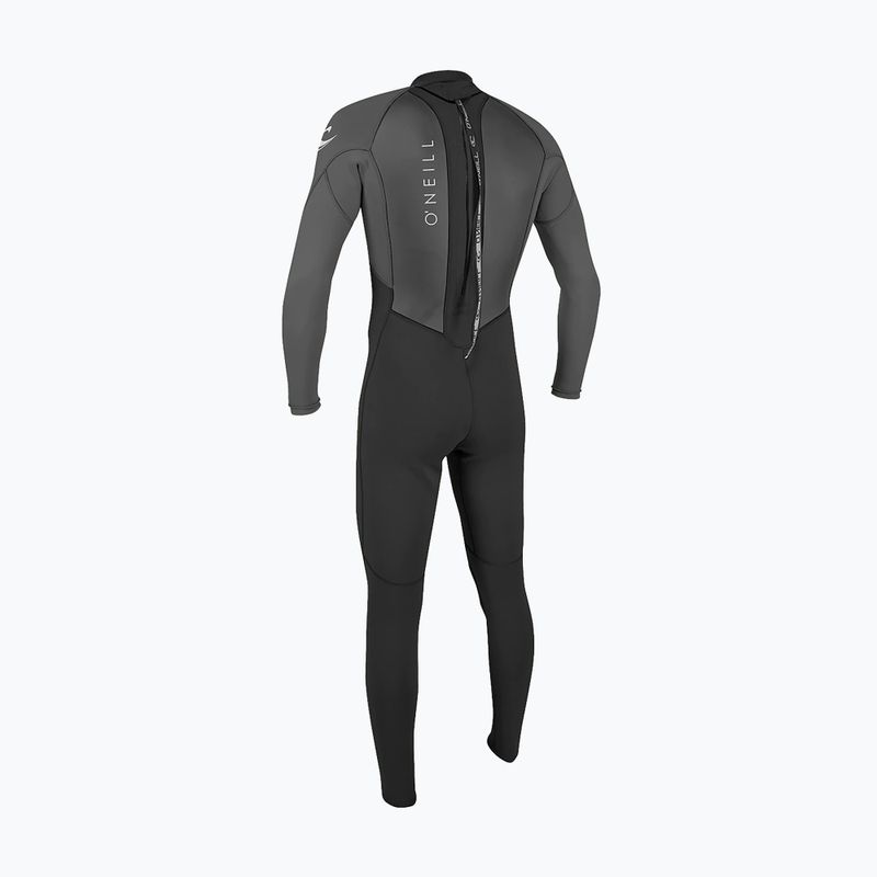 Pianka do pływania męska O'Neill Reactor-2 3/2 mm Back Zip Full black/graphite 2