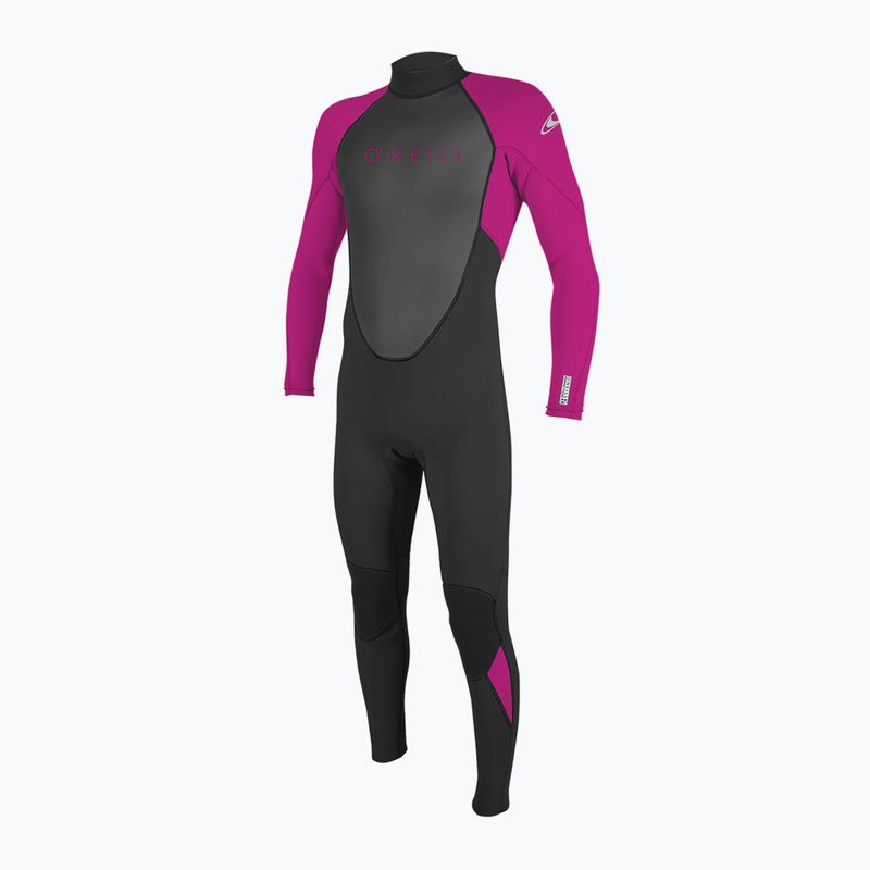 Pianka do pływania dziecięca O'Neill Youth Reactor-2 3/2 mm Back Zip Full black/berry
