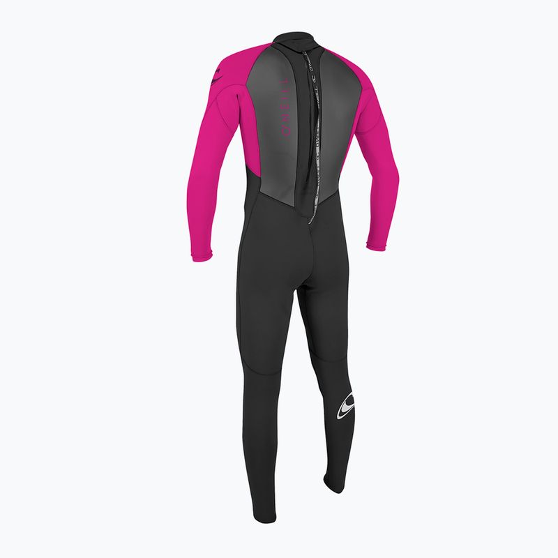 Pianka do pływania dziecięca O'Neill Youth Reactor-2 3/2 mm Back Zip Full black/berry 2