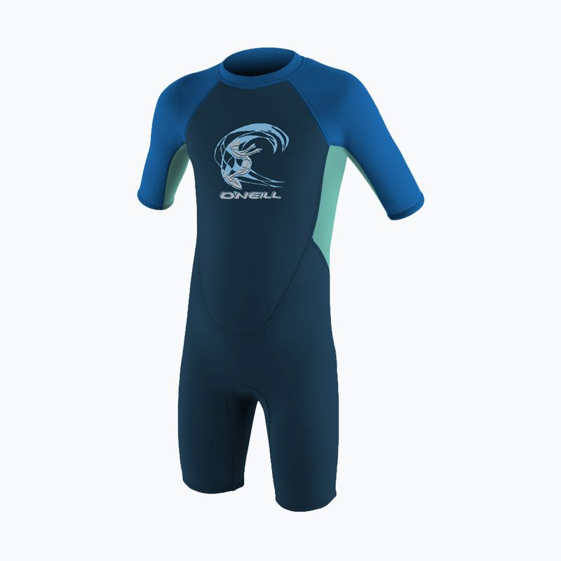 Pianka do pływania dziecięca O'Neill Toddler Reactor-2 2 mm Back Zip slate/ligh aqua/ocean