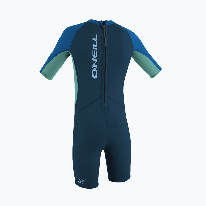 Pianka do pływania dziecięca O'Neill Toddler Reactor-2 2 mm Back Zip slate/ligh aqua/ocean 2