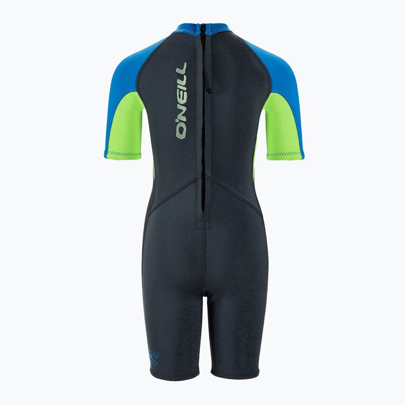 Pianka do pływania dziecięca O'Neill Toddler Reactor-2 2 mm Back Zip graphite/dayglo/ocean 2