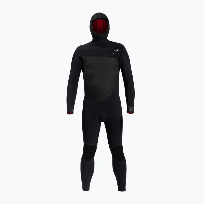 Pianka do pływania męska O'Neill Psycho Tech 6/4+ mm Chest Zip with Hood black 5366-A00