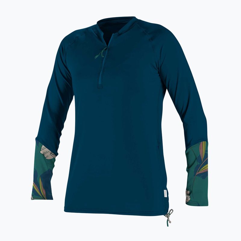 Longsleeve do pływania damski O'Neill Front Zip Sun frenchnavy/bridget