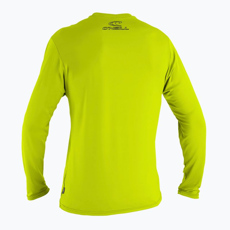 Longsleeve do pływania męski O'Neill Basic Skins Sun Shirt lime 2