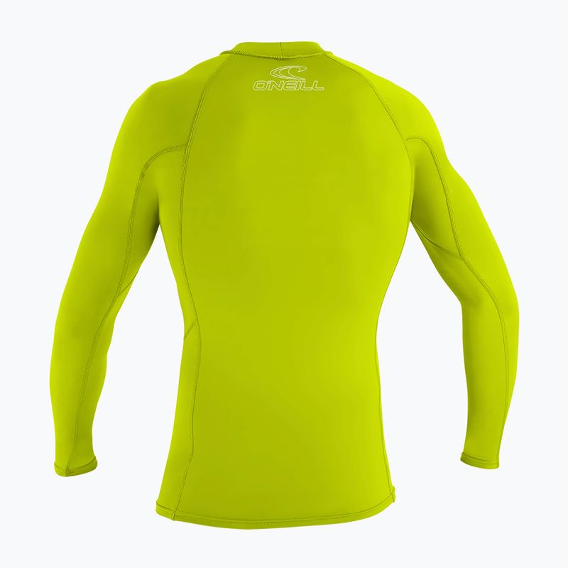Longsleeve do pływania dziecięcy O'Neill Youth Basic Skins Rash Guard lime 2