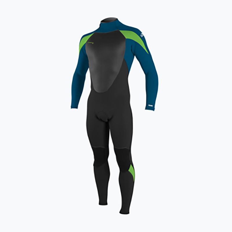 Pianka do pływania dziecięca O'Neill Youth Epic 3/2 mm Back Zip Full black/ultra blue/ultra blue/dayglo