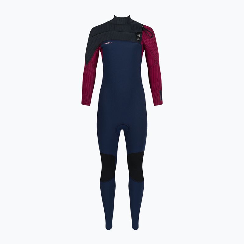 Pianka do pływania dziecięca O'Neill Youth Hyperfreak 5/4+ mm Chest Zip Full navy/bloodshot/black 2