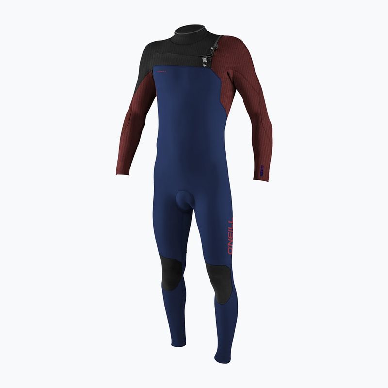 Pianka do pływania dziecięca O'Neill Youth Hyperfreak 5/4+ mm Chest Zip Full navy/bloodshot/black 6