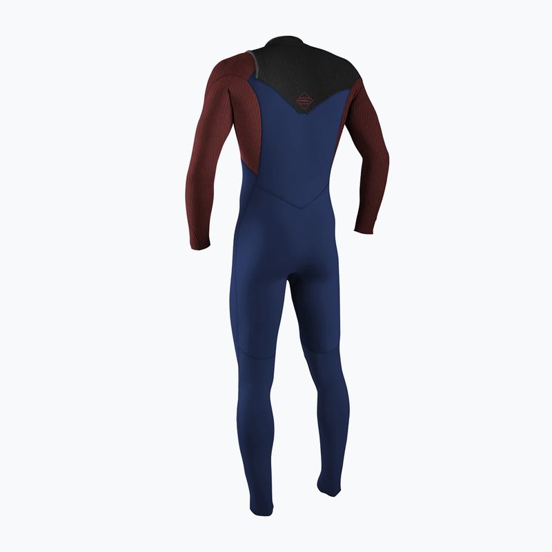 Pianka do pływania dziecięca O'Neill Youth Hyperfreak 5/4+ mm Chest Zip Full navy/bloodshot/black 7
