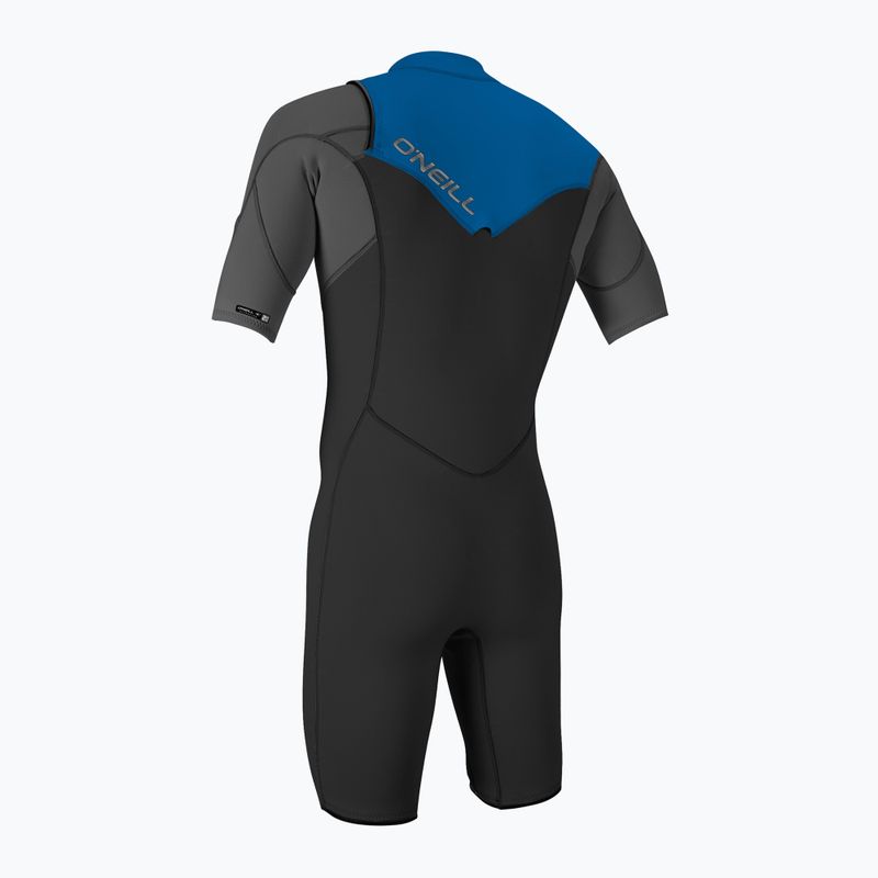 Pianka do pływania dziecięca O'Neill Youth Hammer 2 mm Chest Zip Spring black/graphite/ocean 2