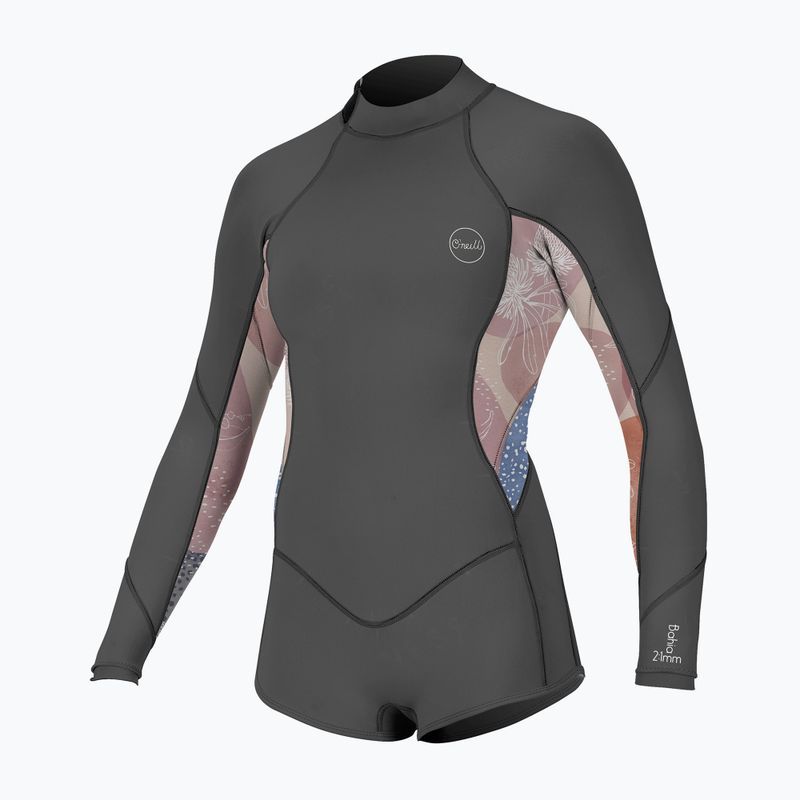 Pianka do pływania dziecięca O'Neill Girls Bahia 2/1 mm Back Zip Spring graphite/desert bloom
