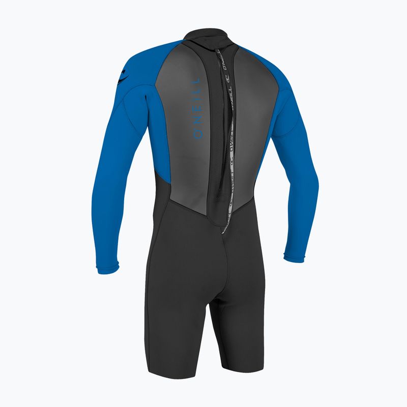 Pianka do pływania dziecięca O'Neill Youth Reactor-2 2 mm Back Zip LS Spring black/ocean 2