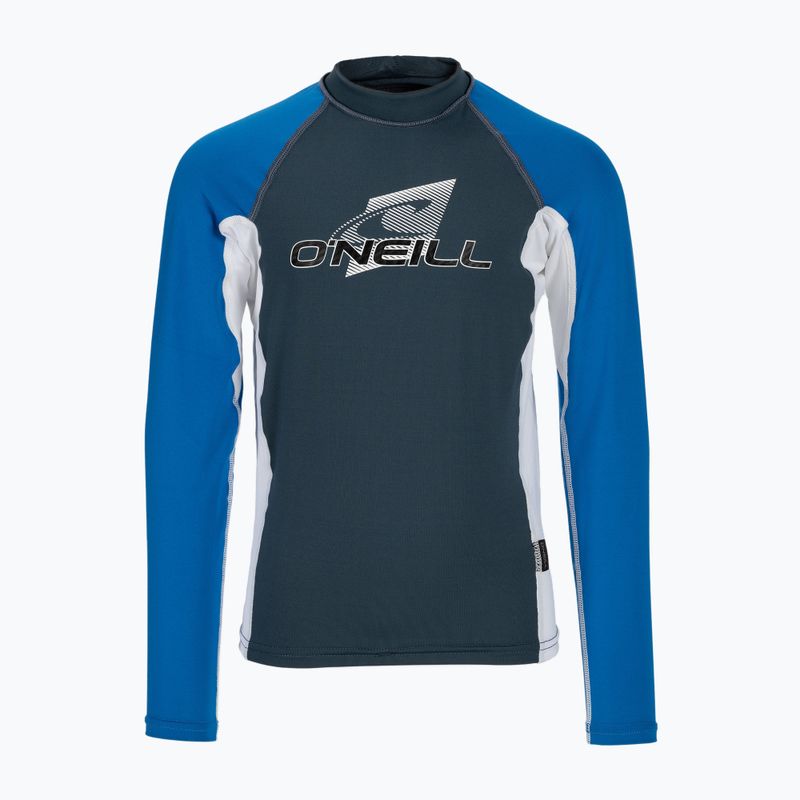 Longsleeve do pływania dziecięcy O'Neill Youth Premium Skins Rash Guard cadet blue/white ocean