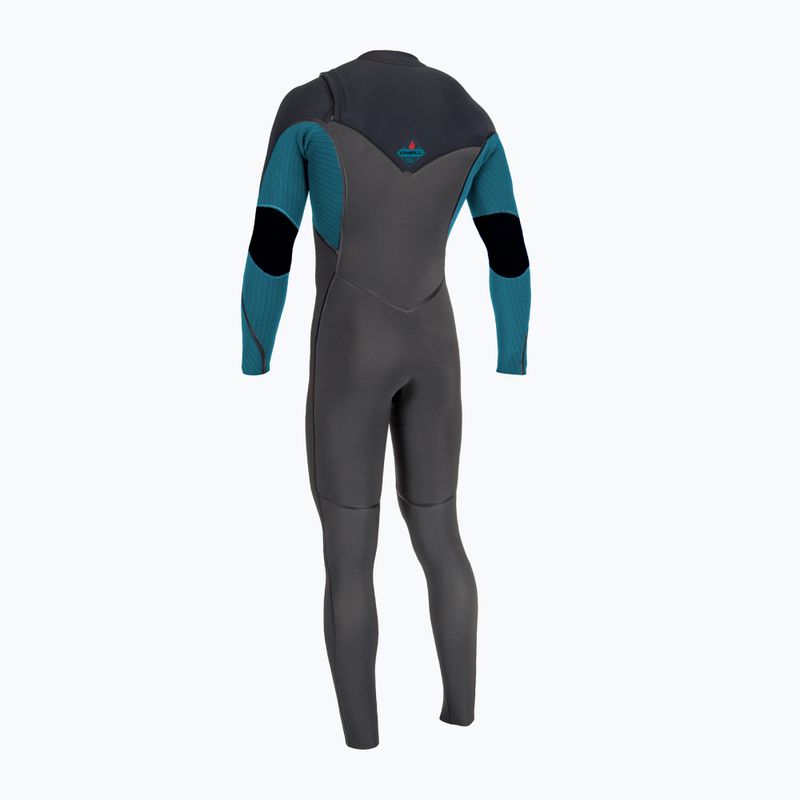 Pianka do pływania dziecięca O'Neill Hyperfreak Fire 5/4+ mm Chest Zip Full midnight/black/tidepool 2